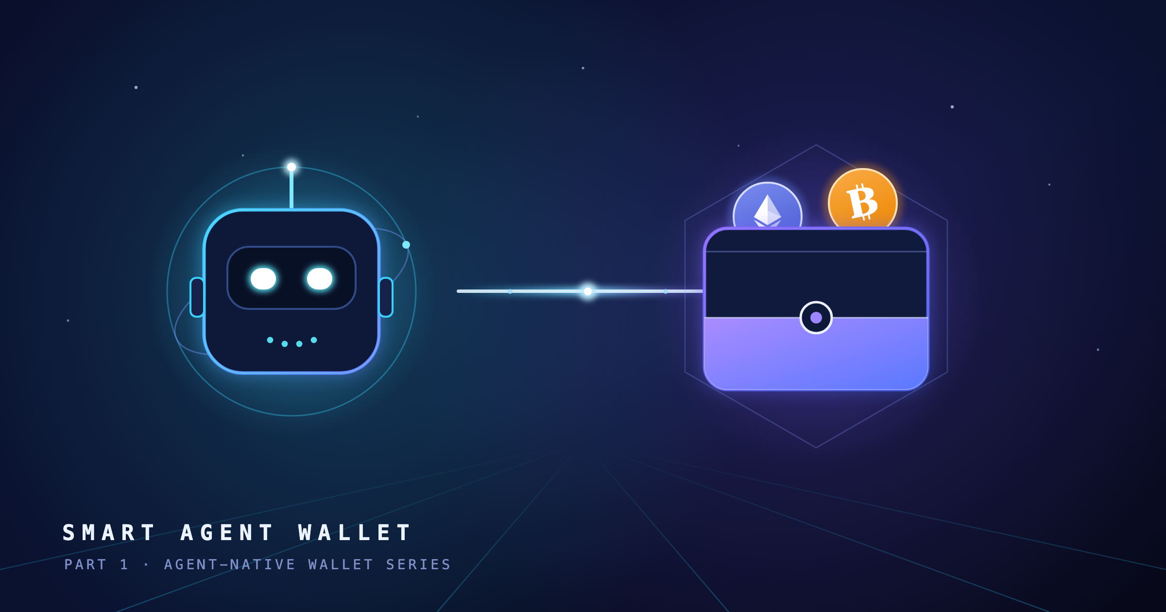 Smart Agent Wallet — an agent linked to a wallet holding crypto assets